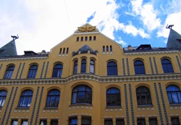 リガ歴史地区猫の家